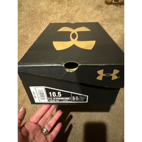 NWT Under Armour Men Speedform Gemini 3 gray & orange size 10.5 - Picture 7 of 14